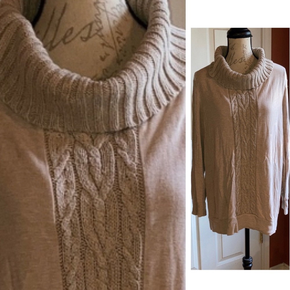Chicos Zenergy Knit Long Sleeve Top sz 3 / XLarge